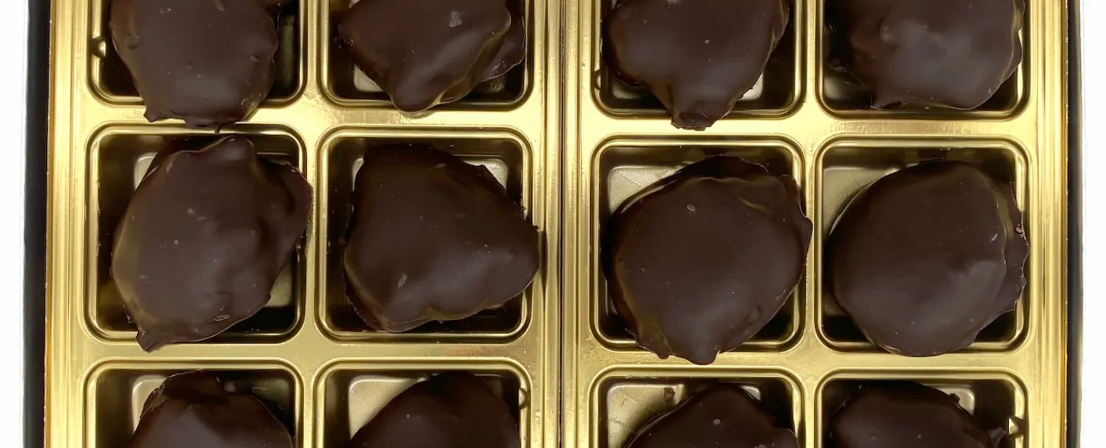 12 piece dark chocolate pecan turtles