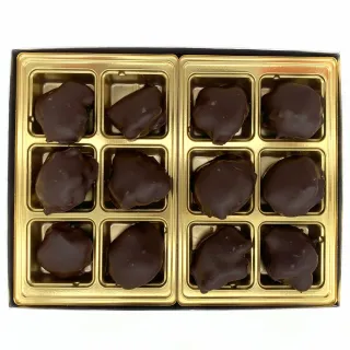 12 piece dark chocolate pecan turtles