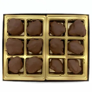 12 piece milk chocolate turtles