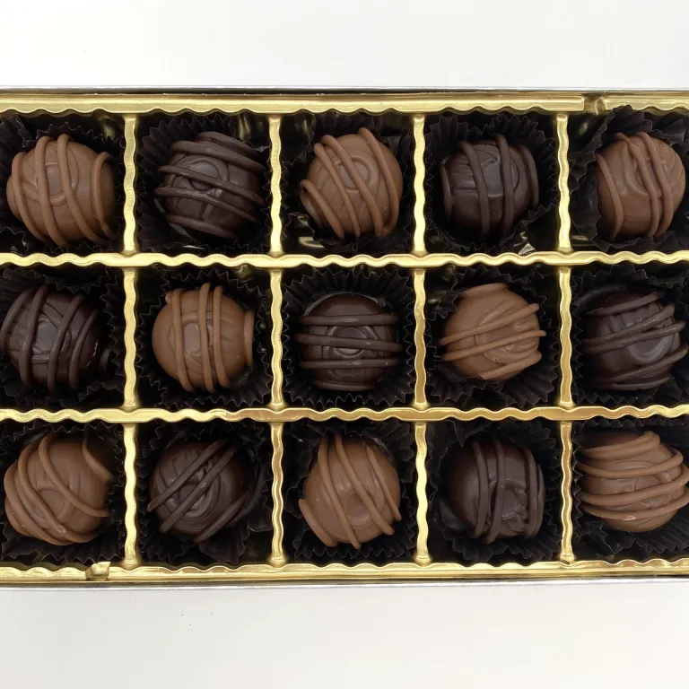 15 piece milk and dark cherry chocolates