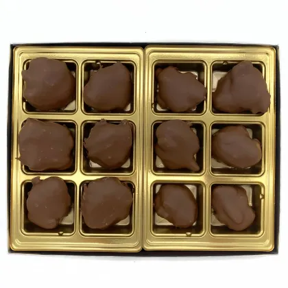 12 piece milk chocolate pecan turtle