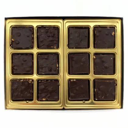 12 piece dark chocolate bark